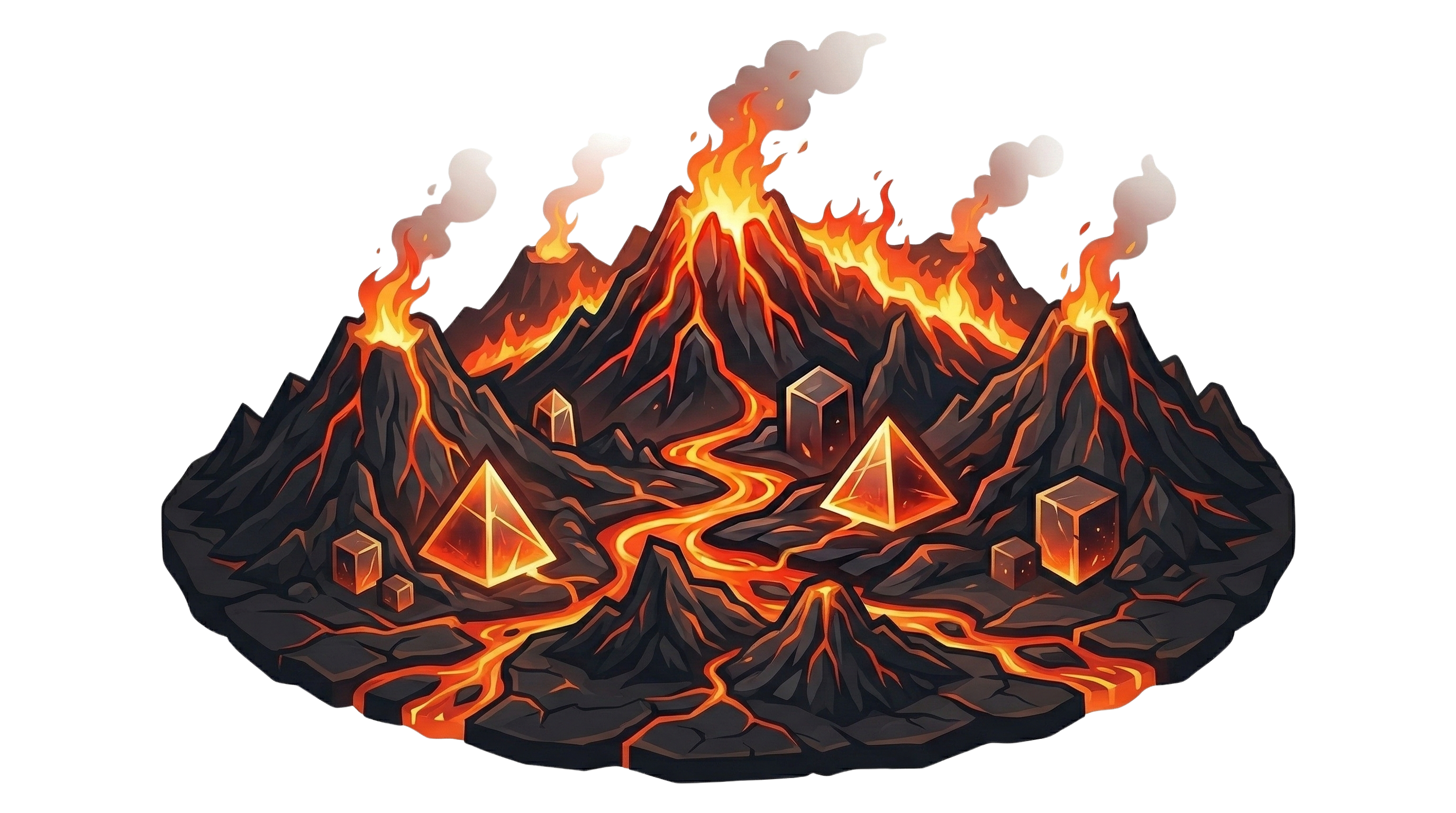 Fyrnheim volcanic forge illustration
